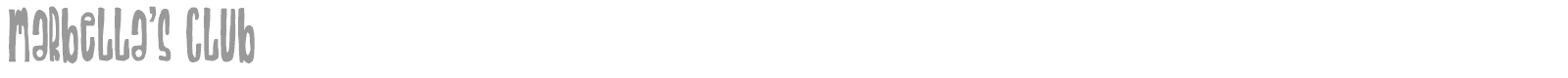 Marbella's Club font preview